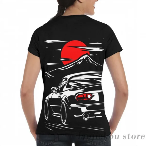 Mazda MX-5 Miata NA/NB Mt. Fuji Rising Sun T-shirt - Image 4