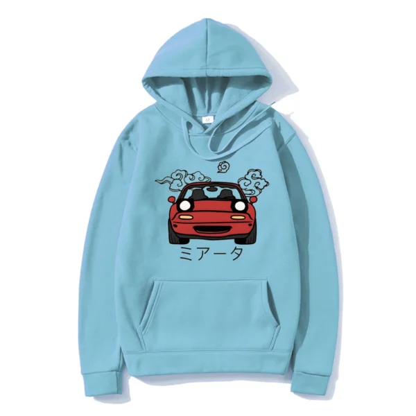 Anime Style JDM Mazda Miata MX5 Roadster NA Hoodie - Image 8