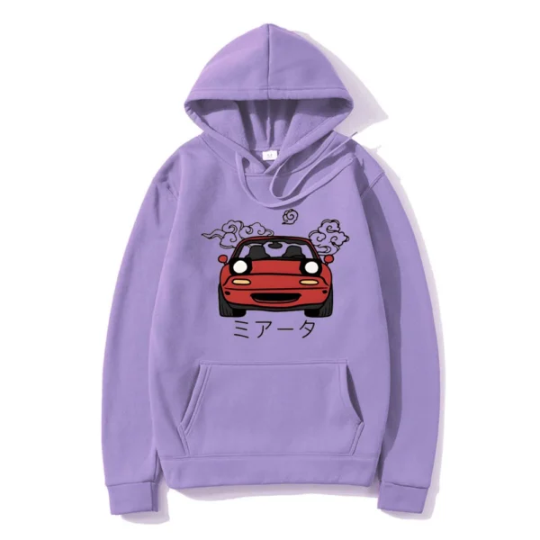 Anime Style JDM Mazda Miata MX5 Roadster NA Hoodie - Image 4