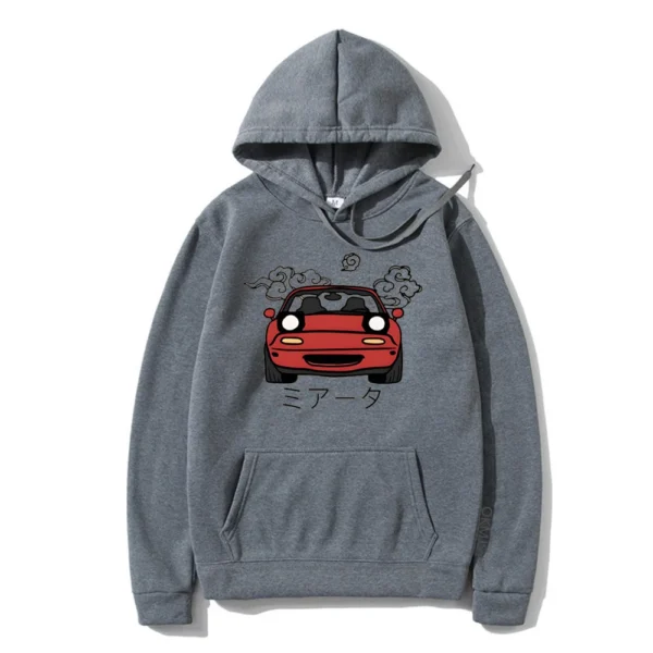 Anime Style JDM Mazda Miata MX5 Roadster NA Hoodie - Image 7