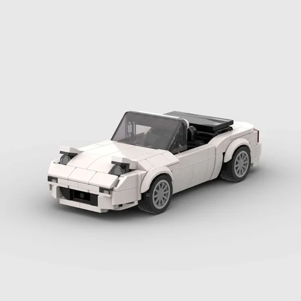 307 Pcs White Mazda Miata Mx5 NA Building Block Model Set - Image 2