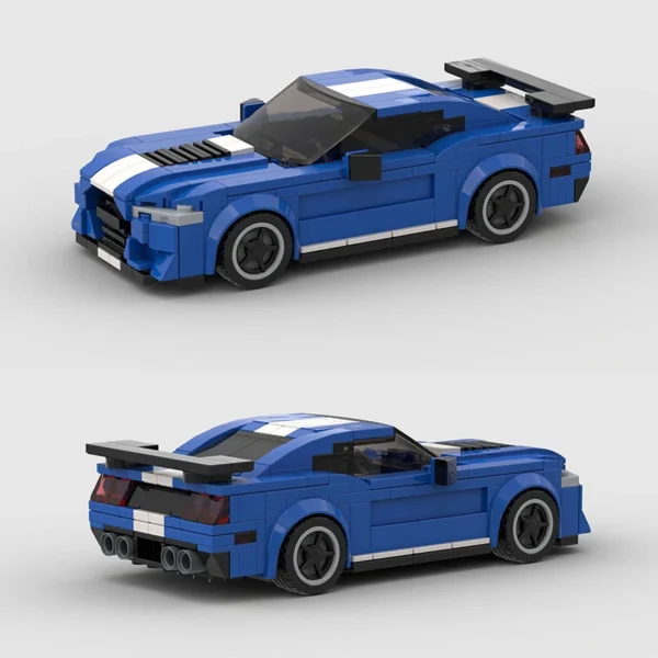 300+ Pcs Ford Mustang GT500 Building Blocks Set