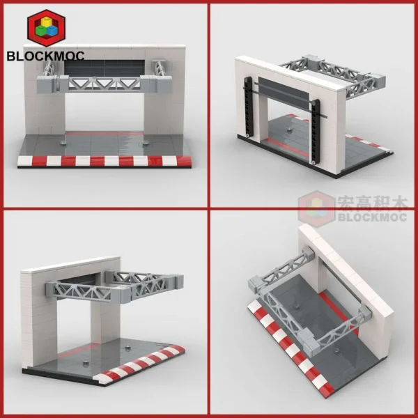 MOC Le Mans Pits Parking Lot Place Display Stand For Building Block Cars with or without Ferrari F40 or Toyota Celica - Image 21