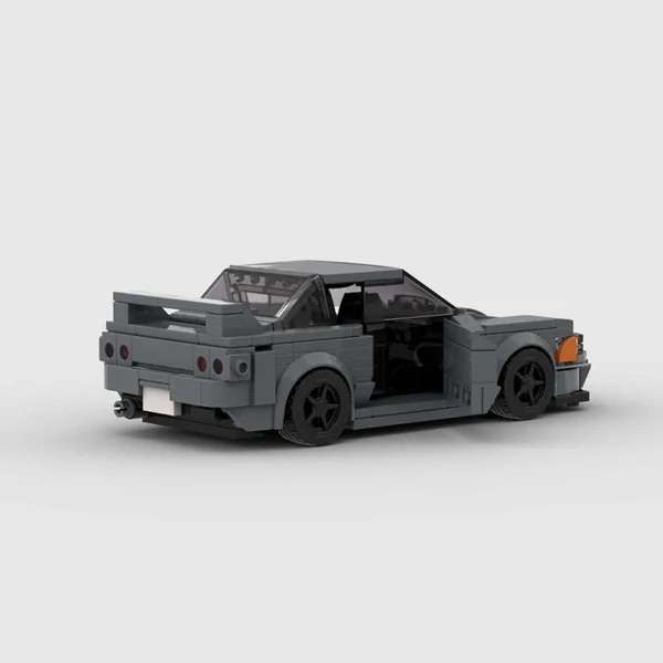 322 Pcs Grey MOC R32 Nissan Skyline GTR Building Block Set - Image 8