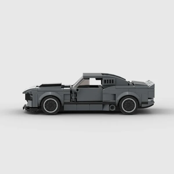 318 Pcs Ford Mustang GT500 Gone in 60 Seconds Elenore Building Block Set - Image 6