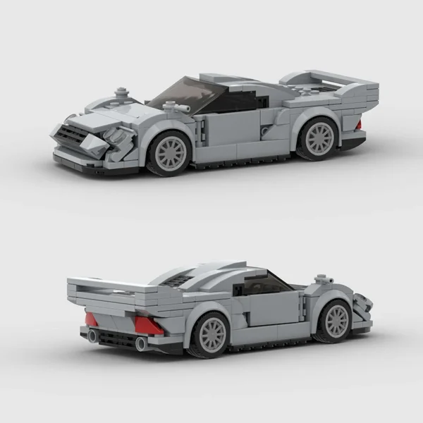 284 Pcs Mercedes AMG CLK GTR V2 Building Block Model Set