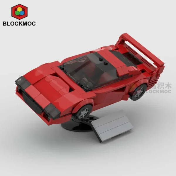 MOC Le Mans Pits Parking Lot Place Display Stand For Building Block Cars with or without Ferrari F40 or Toyota Celica - Image 28