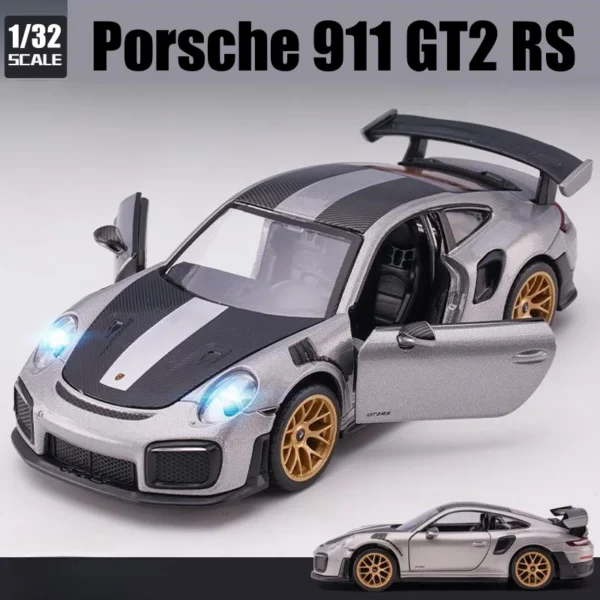 1/32 Porsche 911 GT3 RS Diecast Model Car - Image 7