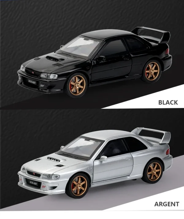 1/32 Subaru Impreza WRX STI 22B Alloy Diecast Model Car - Image 9