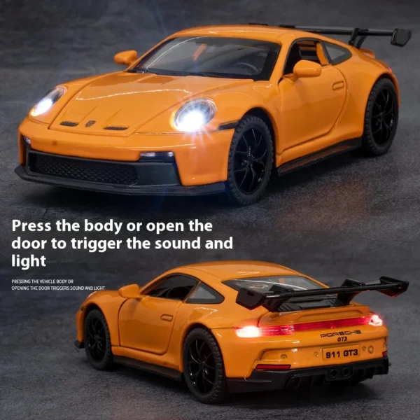 1/32 Porsche 911 GT3 RS Diecast Car Model - Image 3