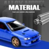 1/32 Subaru Impreza WRX STI 22B Alloy Diecast Model Car - Image 3