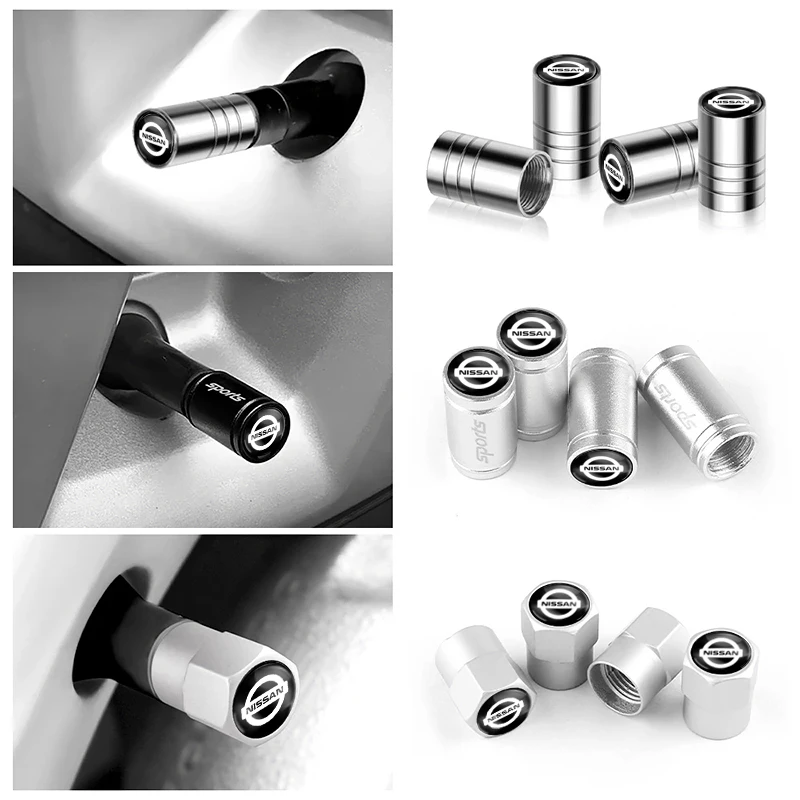 Nissan Branded Aluminum Valve Stem Caps & Keychain Combo Set - Image 4