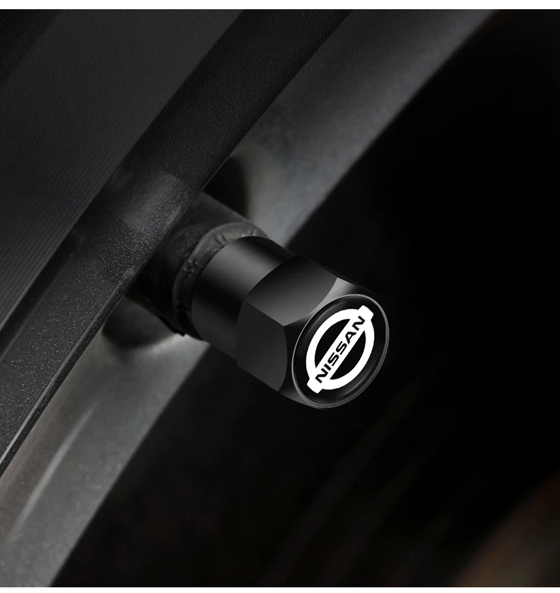 Nissan Branded Aluminum Valve Stem Caps & Keychain Combo Set - Image 10