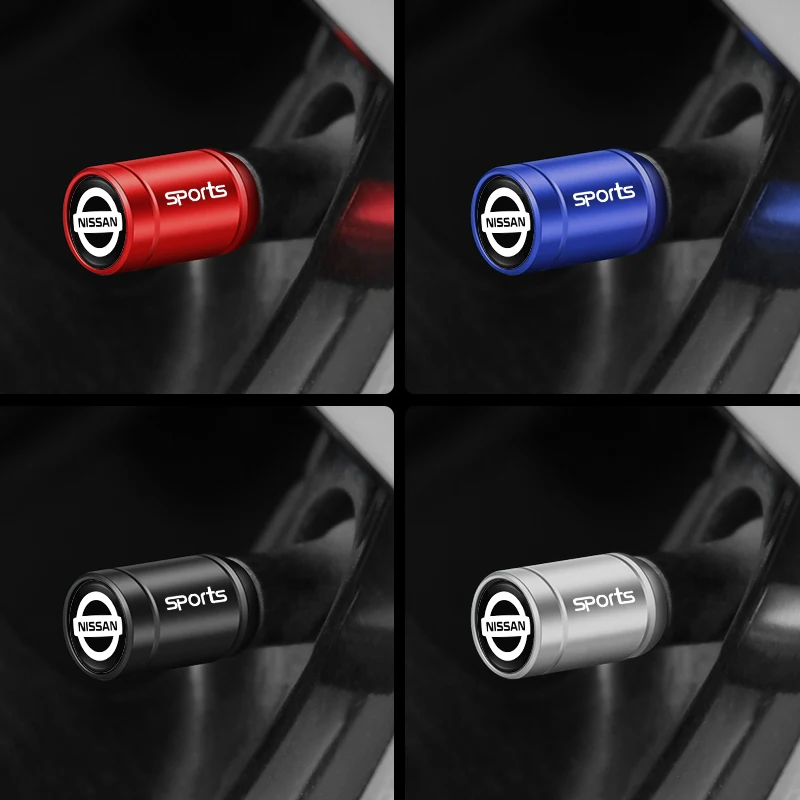 Nissan Branded Aluminum Valve Stem Caps & Keychain Combo Set - Image 7