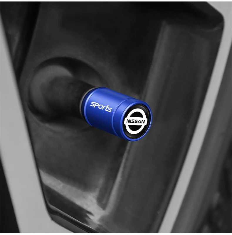 Nissan Branded Aluminum Valve Stem Caps & Keychain Combo Set - Image 12