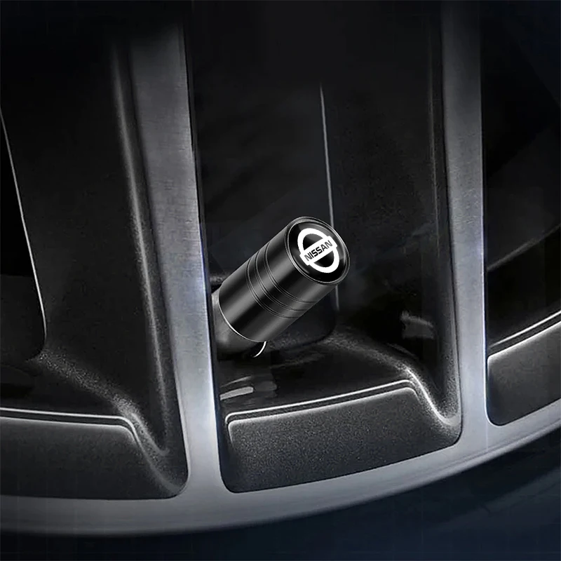 Nissan Branded Aluminum Valve Stem Caps & Keychain Combo Set - Image 13
