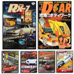 Nissan GTR Poster JDM 90s Magazine Style